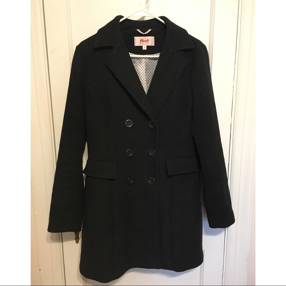 Haute wool blend pea coat